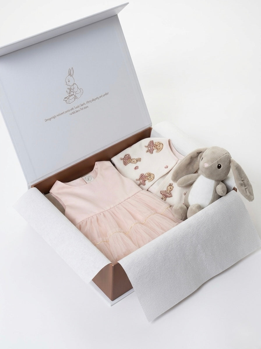 Asia Bunny Luxury Dress & Cape Set