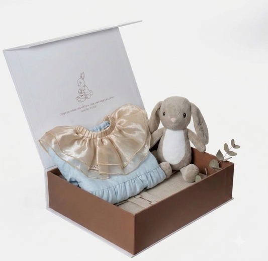 Celeste Ruffle Romper Luxury Gift Box Set