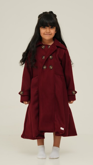 The Burgundy Classic Coat